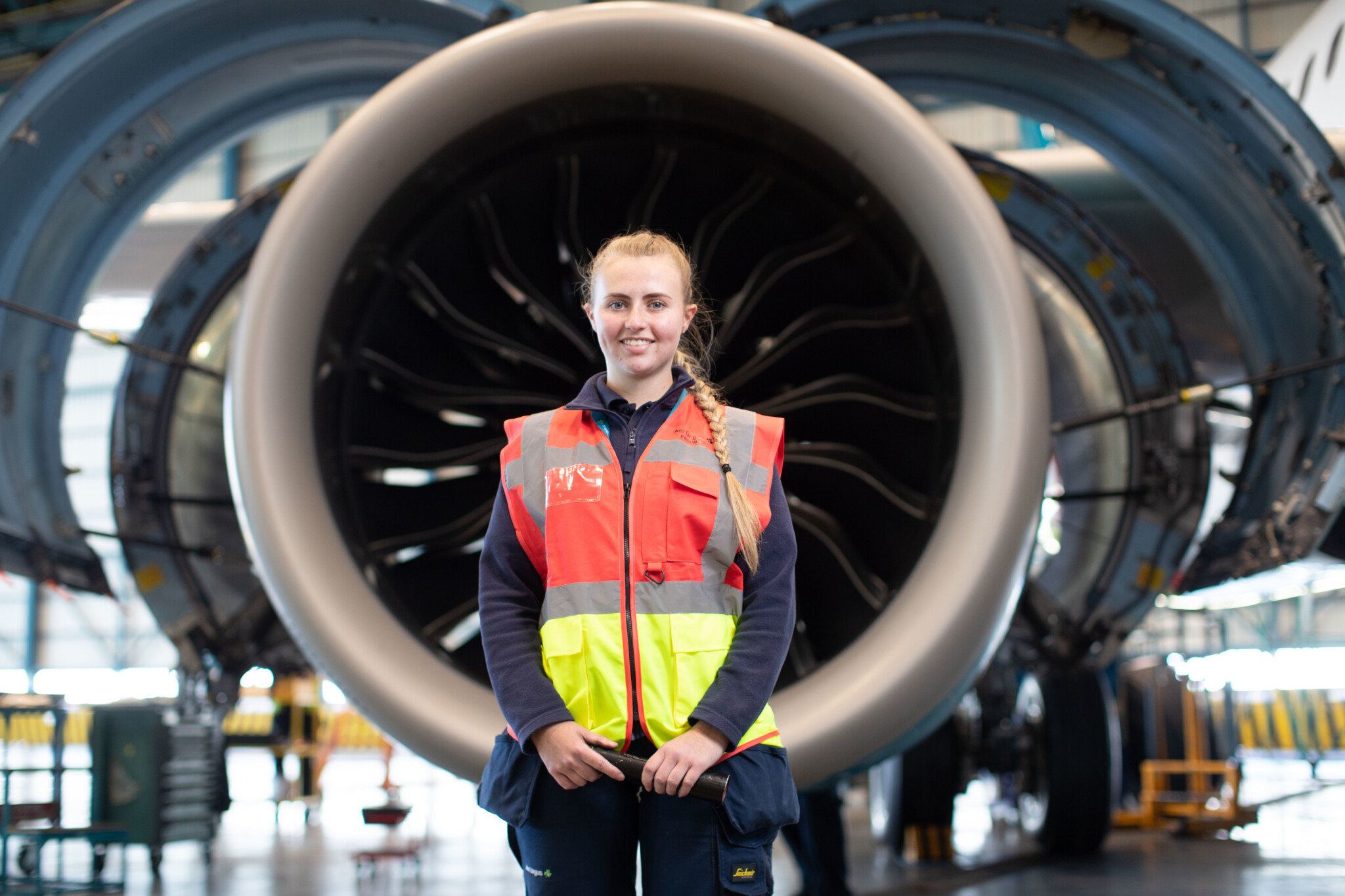 Pictured is Aer Lingus engineer Casey O’Hanlon.