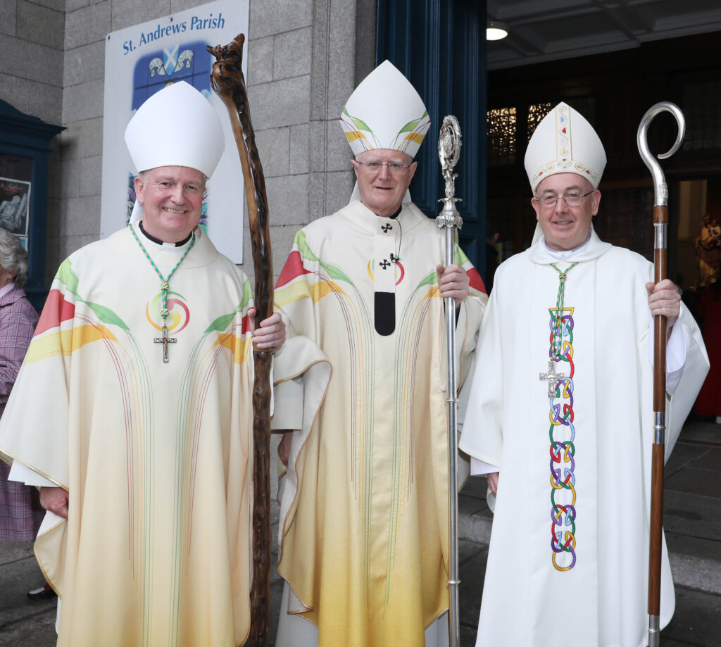 Pic shows Archbishop Dermot Farrell with the two new Auxiliary Bishops ...