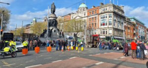 The protest on O'Connell Street on April 8th