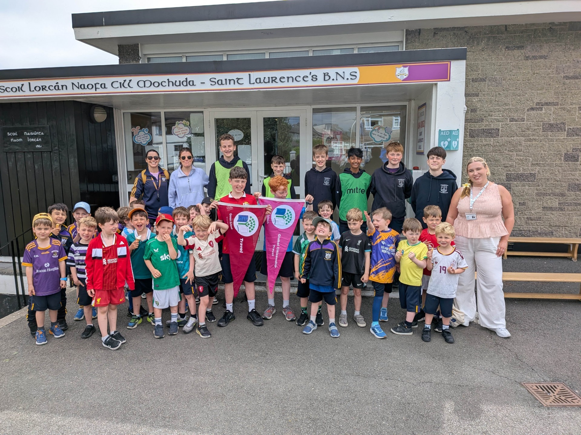 St Laurence's BNS students walk for wellness