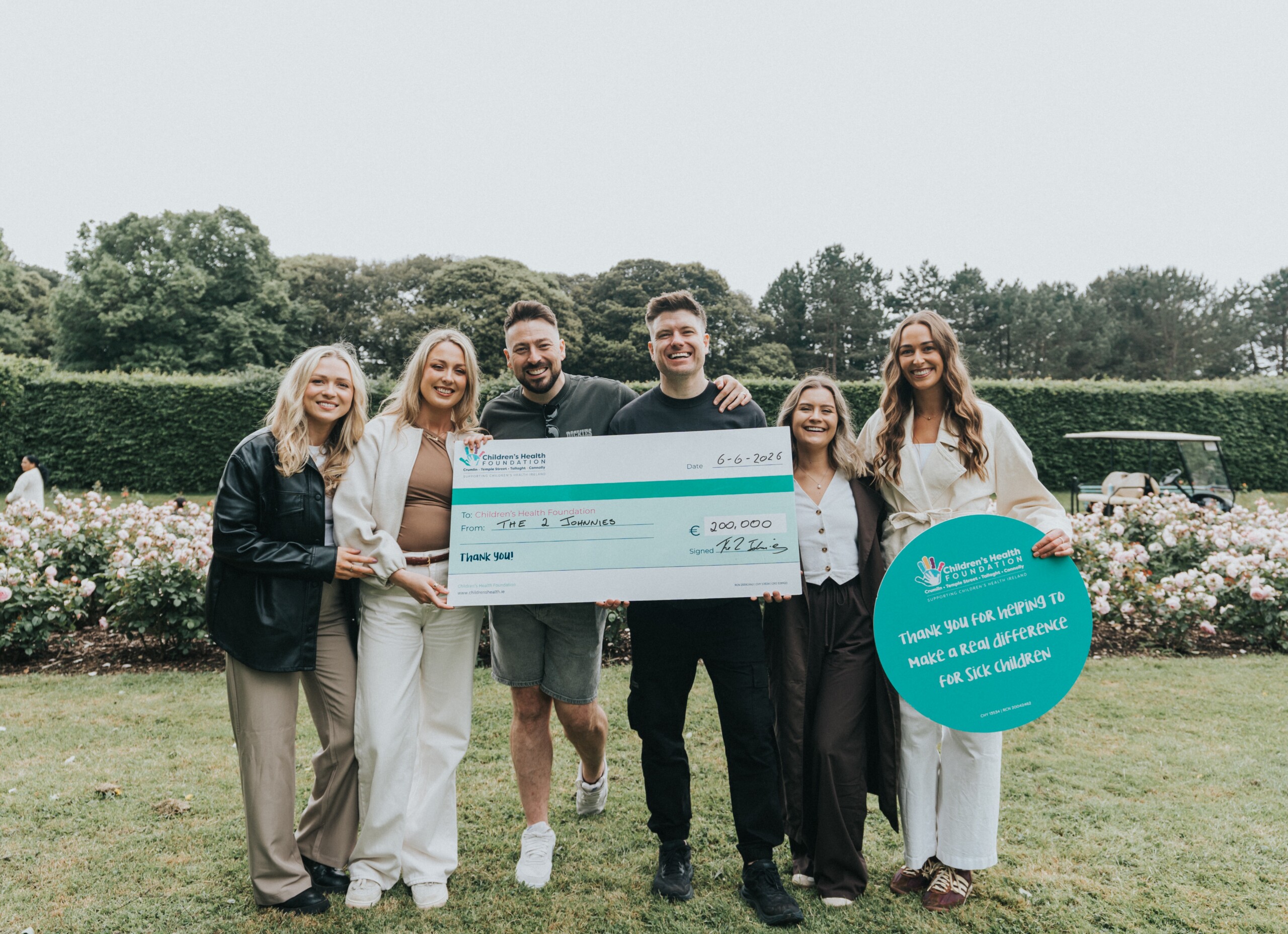 Dublin fans help The 2 Johnnies raise €200,000 for sick children