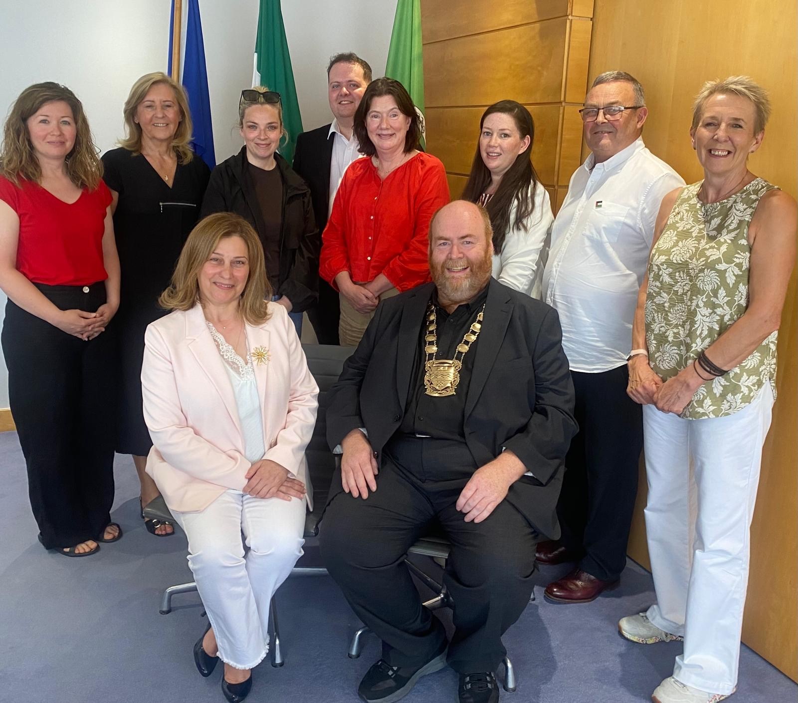 SDCC mayor hosts Palestinian ambassador